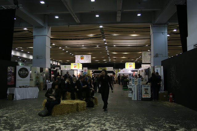 The cavernous air hangar style space in Earls Court