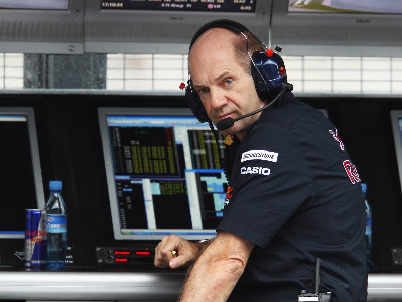 Adrian Newey they say can see the air He can see it tying itself in knots 