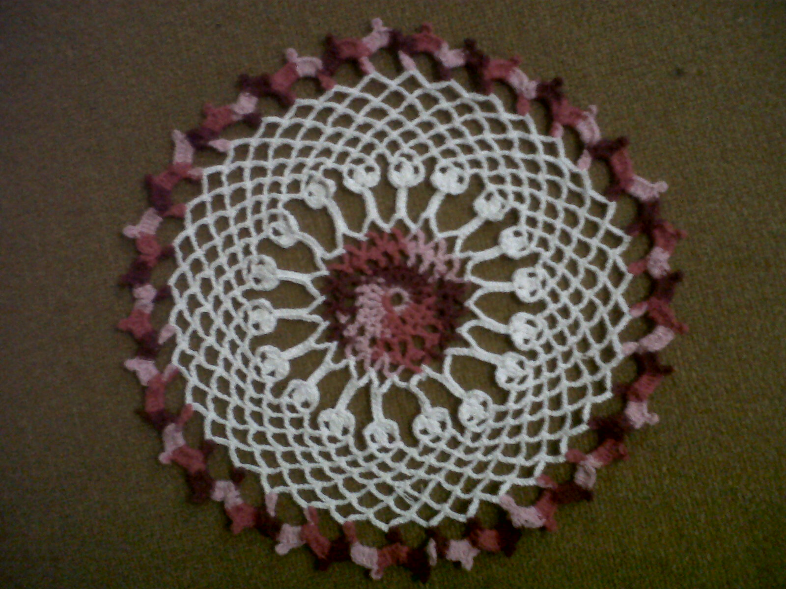 Rajutan Benang Kreasiku: Crochet Lace Taplak Meja Kecil