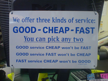 Fast Good Cheap
