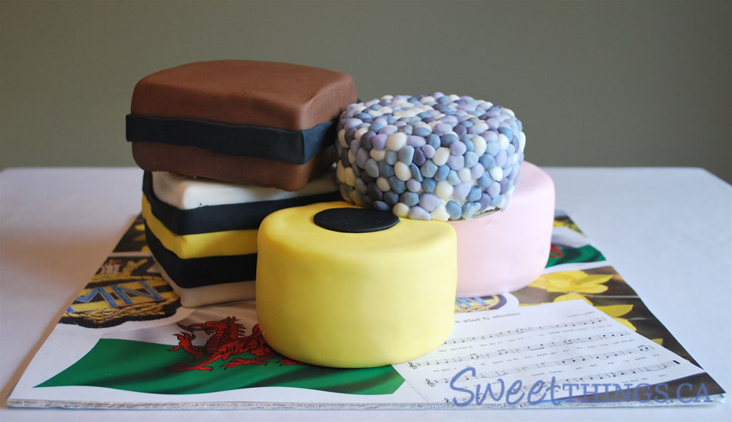 SweetThings 80th Birthday Cake Liquorice Allsorts Cake