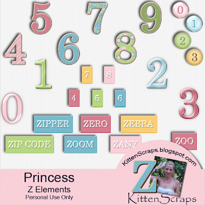 Алфавиты, буквы, надписи KS_Princess_Elements_ZPreview