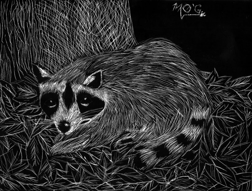 Student Art Blog Scratchboard Animals (Level 2 Class)