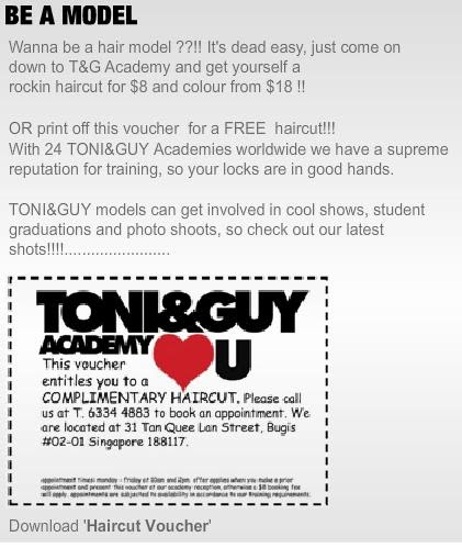 Free Hair Cut In Singapore From Tony And Guy A Cup Of Milk
