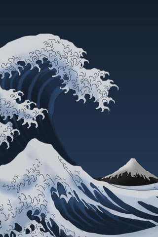 best iphone 4 backgrounds. Wave iPhone 4 Wallpaper.