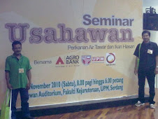 Seminar Usahawan Akuakultur anjuran Agrobank Bhd & Jabatan Perikanan Malaysia di UPM,Serdang.