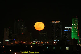 12-21-10 Moon Over Downtown Miami