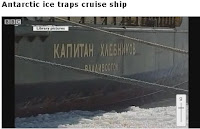 la nave russa bloccata dai ghiacci, from BBC