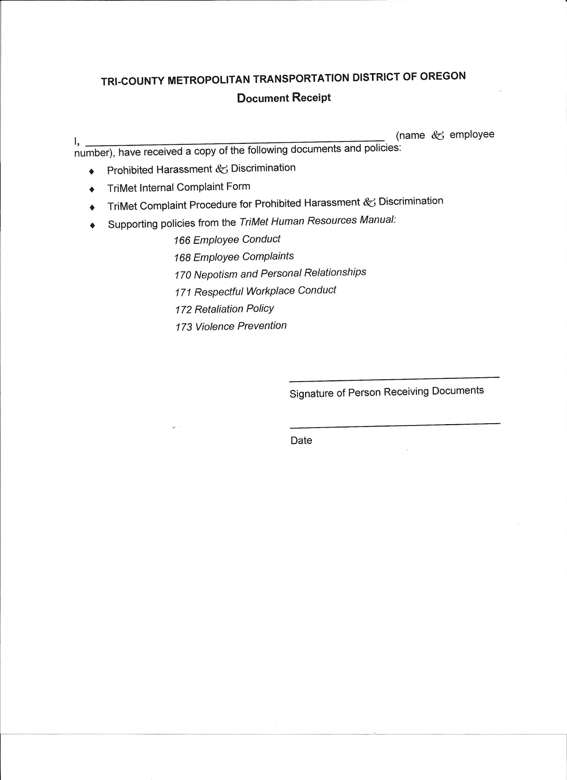 rantings of a former trimet bus driver preparing my hr complaint form human resources complaint form