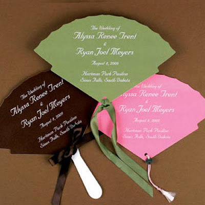 Each practical wedding favour doubles as a wedding program so your beach or