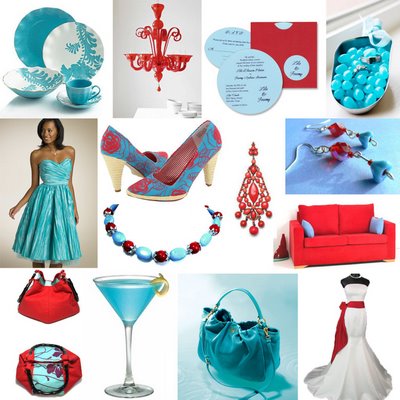 I really like Tiffany blue and red together for Fall I really like Tiffany blue and red together for Fall