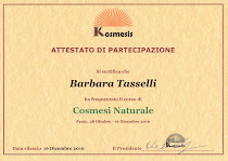 Atttestato Corso Cosmesi Naturale