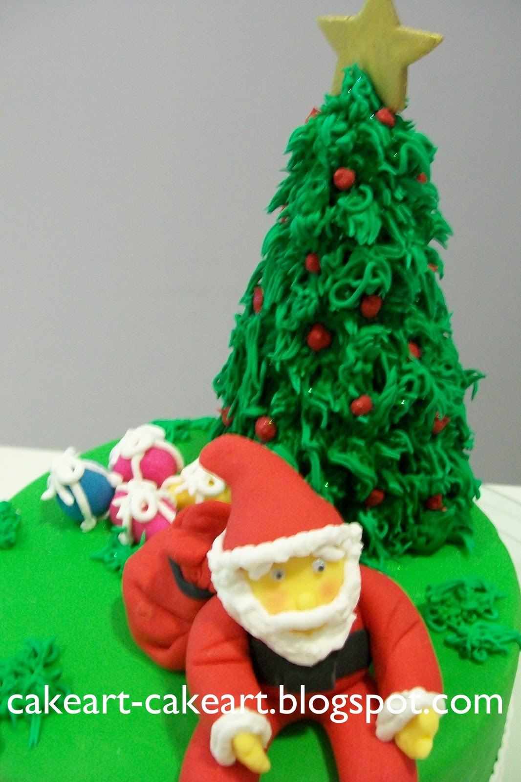 CakeArt: Bolo do Papai Noel
