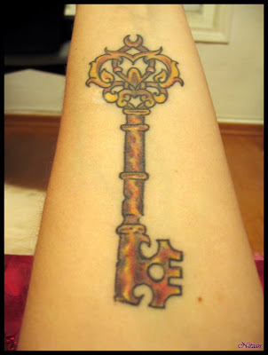 lock and key tattoos. keys tattoo
