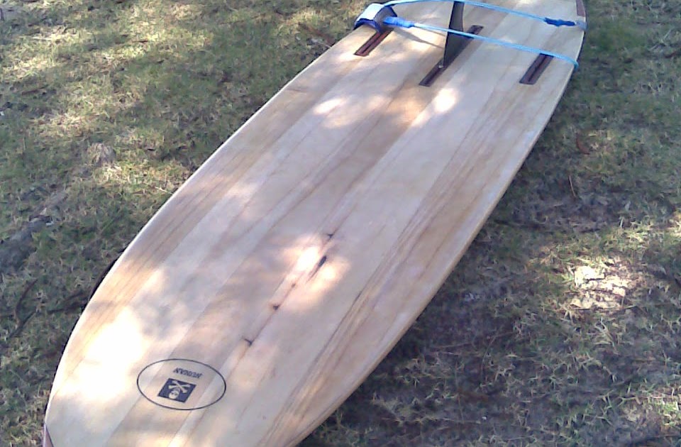 Wooden Surfboards Mark Nunan's new knee board