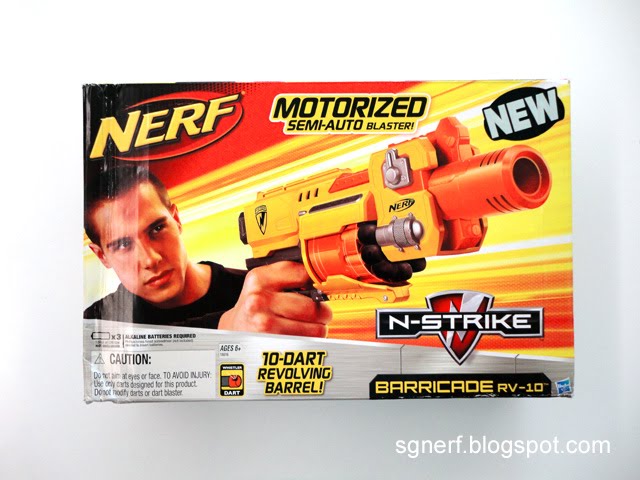 Fully Functional NERF N-Strike Barricade RV-10 Battery Powered Nerf Gun