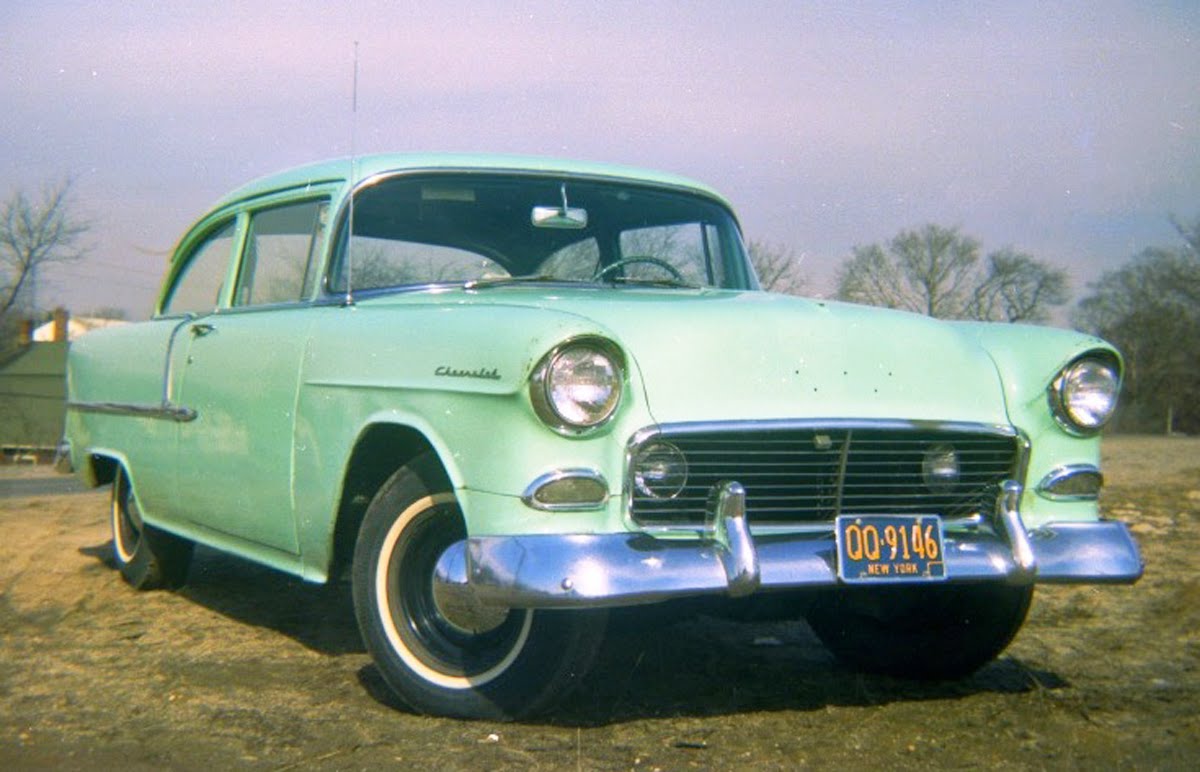 Ken Bausert's Nostalgic Museum Ken's Green '55 Chevy 2Door Sedan
