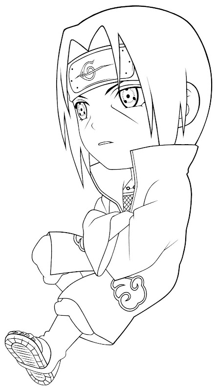 Manga comic book Naruto coloring pages title=