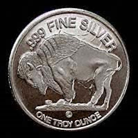 Buffalo Silver 1 oz rounds reverse side