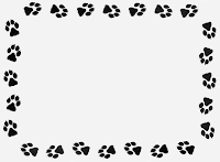 Free printable paw borders from dogs