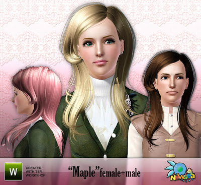 *free* Newsea Maple Male+Female Hairstyle. Download at The Sims Resource *free* Newsea Maple Male+Female Hairstyle. Download at The Sims Resource