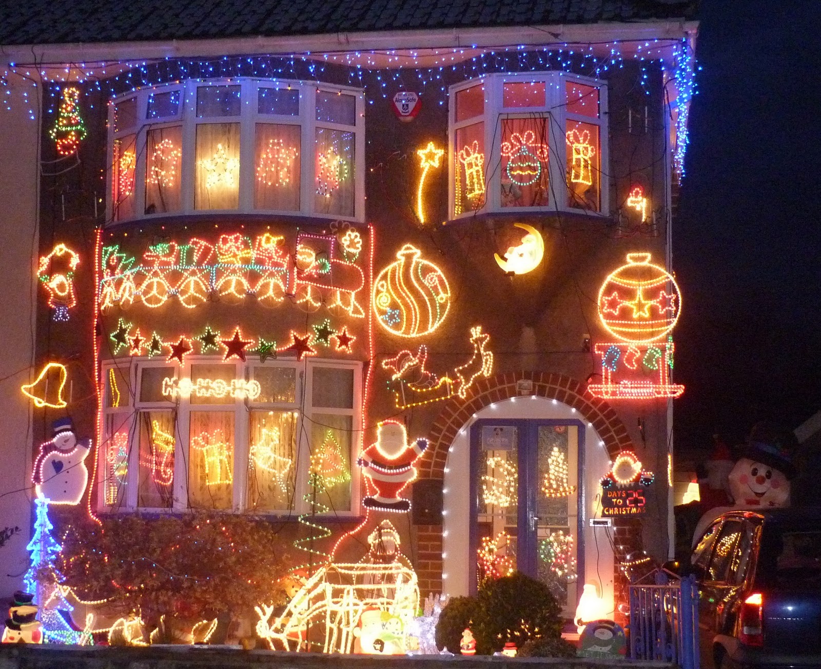Christmas Lights On Houses