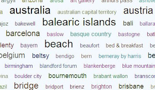Image of part of Panoramic Earth tag cloud