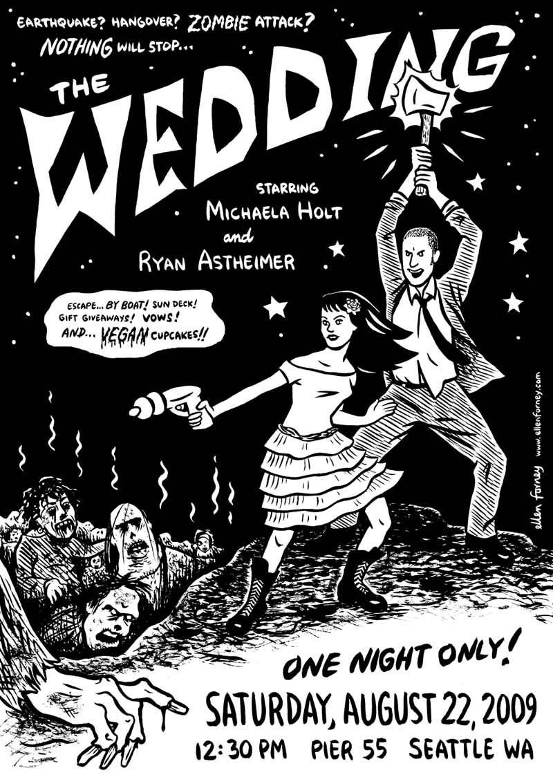 Zombie Wedding Zombie wedding invitations collection