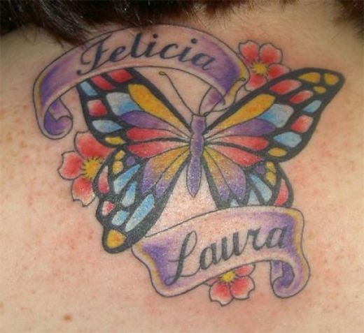 tiger butterfly tattoo. girlfriend Butterfly Tattoo