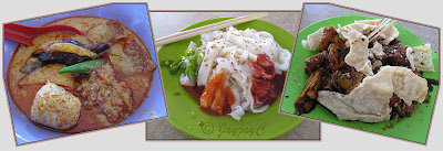 Collage of various hawker food-fare in Kampar, Perak