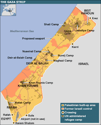 Gaza War Map