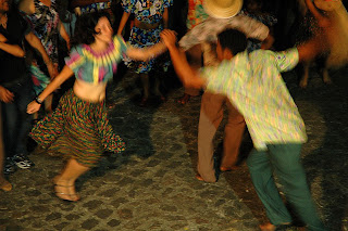 Coco de Roda do Mestre Benedito em apresentação na Festa das Neves- João Pessoa, agosto/2008 - Foto:Lilia Tandaya