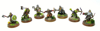 Dwarven battle company from Lord of the Rings Strategy Game