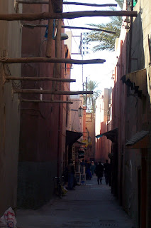 The alleyway outside my riad