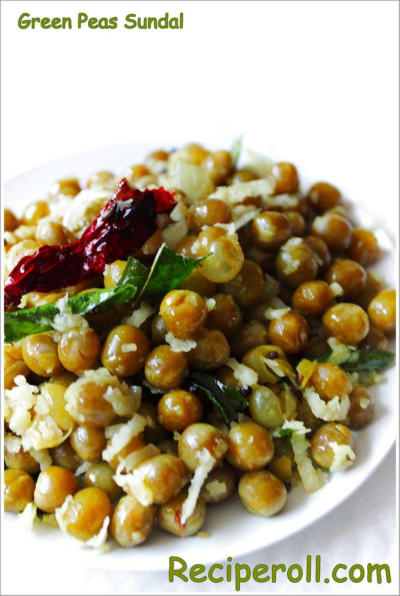 Dry Green Peas Sundal / Navratri Special Sundal Recipe