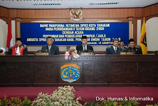 Peresmian dan Pengucapan Sumpah/Janji Anggota DPRD Kota Tarakan Peresmian dan Pengucapan Sumpah/Janji Anggota DPRD Kota Tarakan