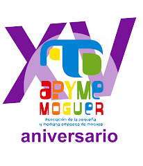 LOGO XV ANIVERSARIO APYME MOGUER