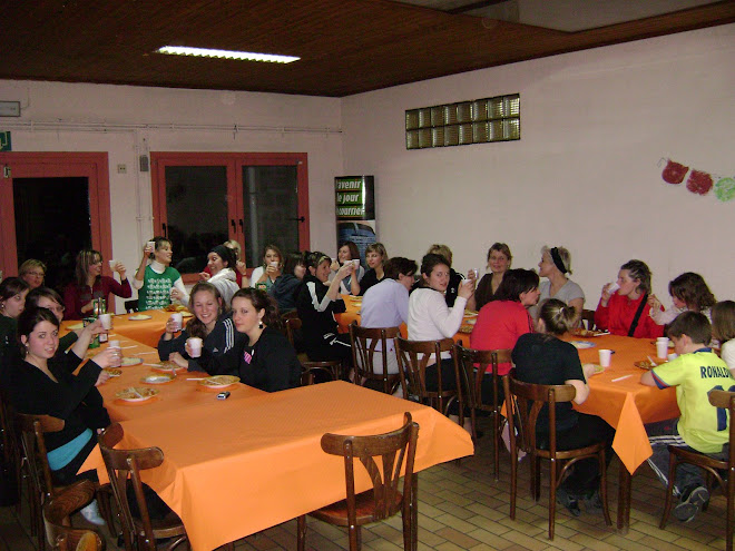 repas spaghetti avec les amies du fitness