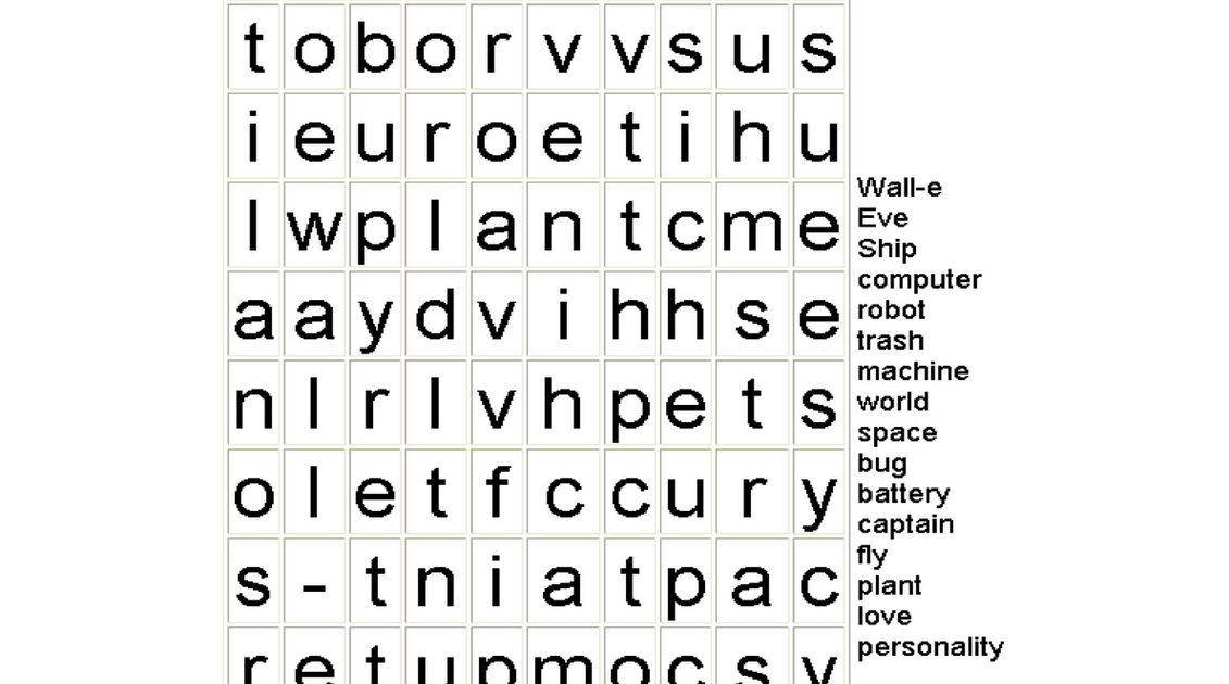 English Teacher Grant: FREE teacher worksheet - Wall-e