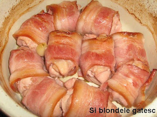 pulpe de pui cu bacon