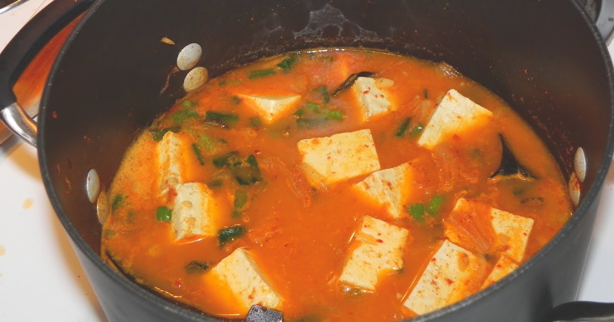 Menu... Korean Tofu Kimchi Stew