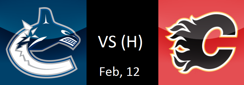 Canucks VS Flames, Feb 12