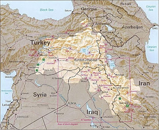 La zona donde viven los kurdos