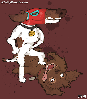 luchador dog fight