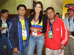 Locutores Premeir FM junto a Presentadora de TV Ecuavisa