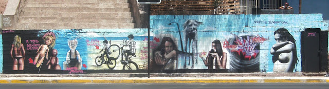 graffiti de izak en av argentina, antofagasta, chile graffiti de izak en av argentina, antofagasta, chile