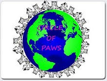 Circle of paws sending healing vibes to whoever needs them