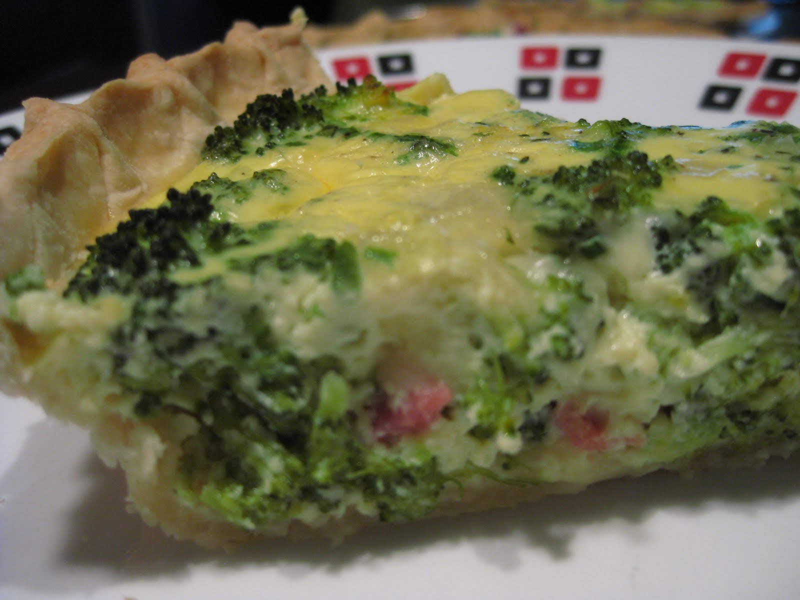 Andrea The Kitchen Witch Quiche with country ham, broccoli and Swiss