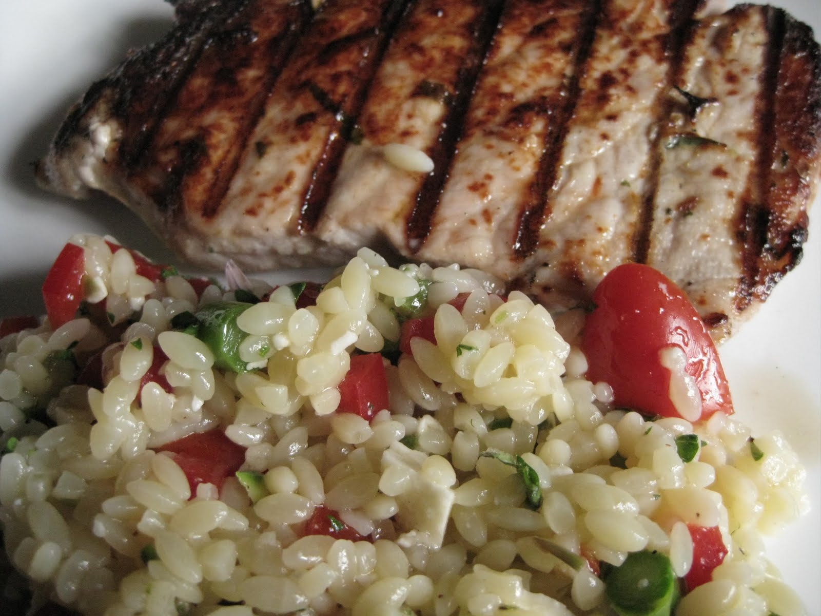 Andrea The Kitchen Witch Tzatziki Pork chops