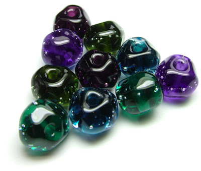 Lampwork Glass Nugget Beads
